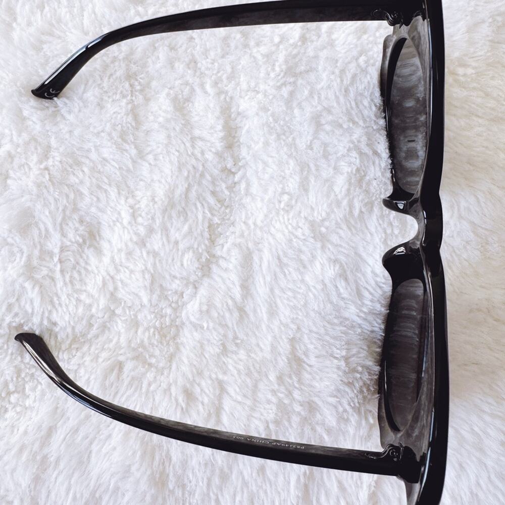 Eliza Black Butterfly-shaped Sunglasses - Picture 6 of 13